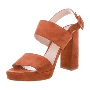 Barney’s New York Suede Platform Sandals - SZ 40